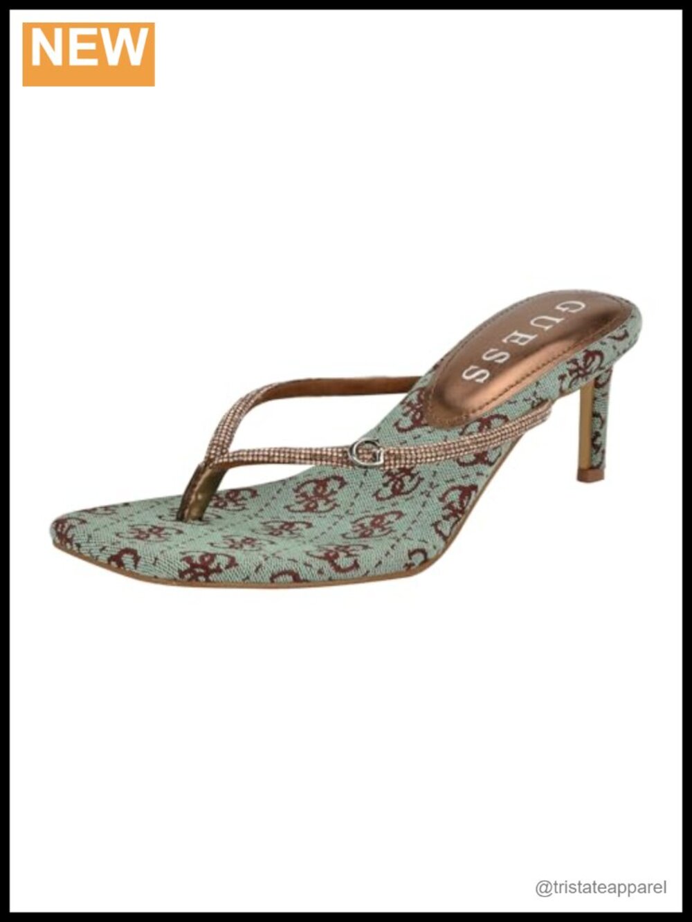 Square Open Toe Heeled Sandals with 2.5 Inch Covered Heel and Cushioned Footbed